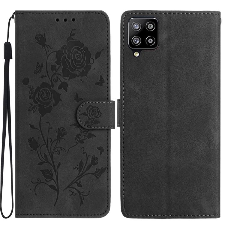 Rose Flower Embossing Pattern Leather Phone Case, For Samsung Galaxy A22, For Samsung Galaxy A22 5G, For Samsung Galaxy A32, For Samsung Galaxy A72, For Samsung Galaxy A52, For Samsung Galaxy A32 5G, For Samsung Galaxy A02S 164mm US��������������������...
