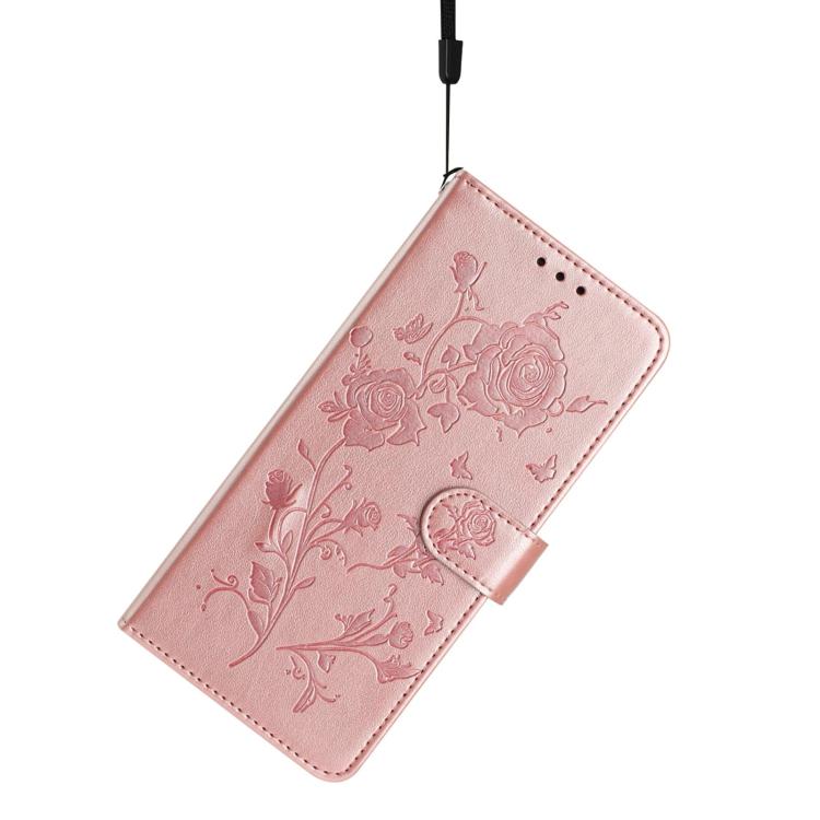 Rose Flower Embossing Pattern Leather Phone Case, For Samsung Galaxy A16, For Samsung Galaxy A25, For Samsung Galaxy A15, For Samsung Galaxy A35, For Samsung Galaxy A05, For Samsung Galaxy A05S, For Samsung Galaxy A24, For Samsung Galaxy A14           ...