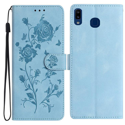 Rose Flower Embossing Pattern Leather Phone Case, For Samsung Galaxy A42 5G, For Samsung Galaxy A21S, For Samsung Galaxy A51, For Samsung Galaxy A20e, For Samsung Galaxy A40, For Samsung Galaxy A10 / M10, For Samsung Galaxy A20 / A30�������������������...