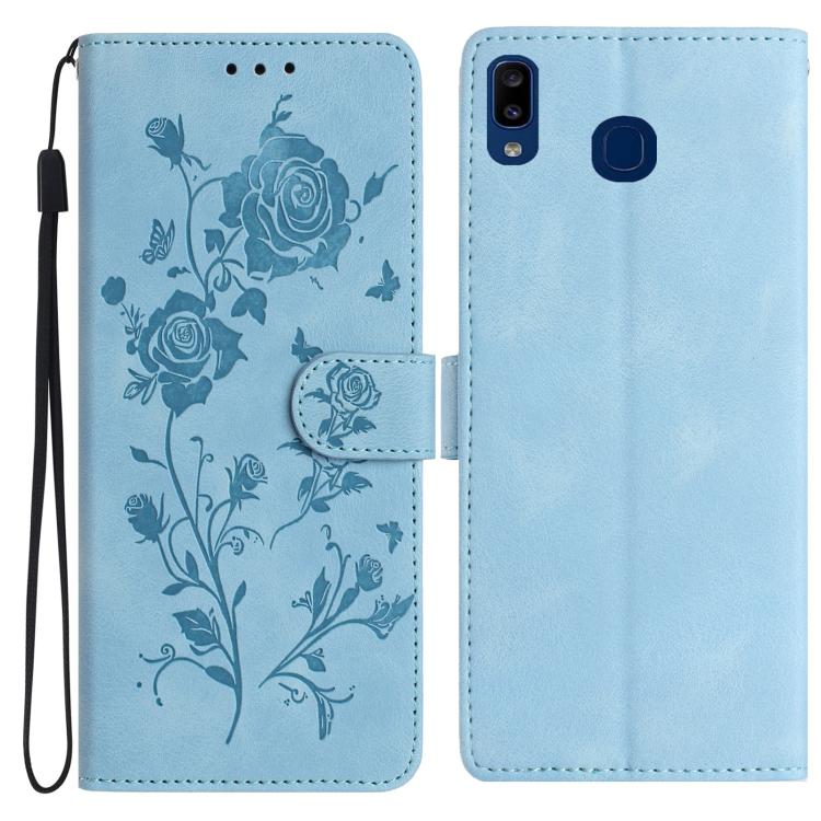 Rose Flower Embossing Pattern Leather Phone Case, For Samsung Galaxy A42 5G, For Samsung Galaxy A21S, For Samsung Galaxy A51, For Samsung Galaxy A20e, For Samsung Galaxy A40, For Samsung Galaxy A10 / M10, For Samsung Galaxy A20 / A30�������������������...