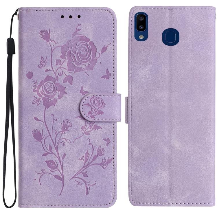 Rose Flower Embossing Pattern Leather Phone Case, For Samsung Galaxy A42 5G, For Samsung Galaxy A21S, For Samsung Galaxy A51, For Samsung Galaxy A20e, For Samsung Galaxy A40, For Samsung Galaxy A10 / M10, For Samsung Galaxy A20 / A30�������������������...