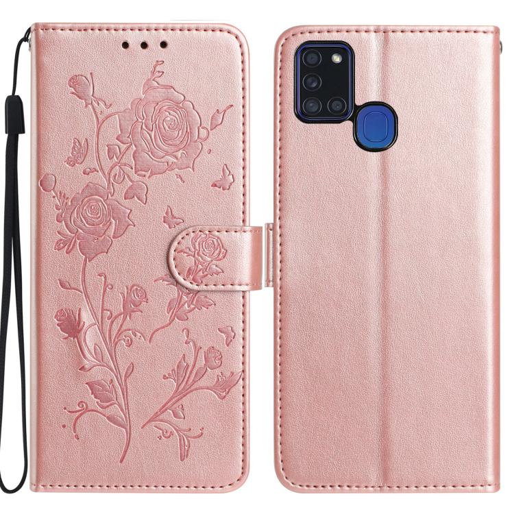 Rose Flower Embossing Pattern Leather Phone Case, For Samsung Galaxy A12, For Samsung Galaxy A42, For Samsung Galaxy A42 5G, For Samsung Galaxy A21S, For Samsung Galaxy A51, For Samsung Galaxy A20e, For Samsung Galaxy A40, For Samsung Galaxy A10 / M10 ...
