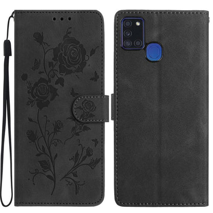 Rose Flower Embossing Pattern Leather Phone Case, For Samsung Galaxy A12, For Samsung Galaxy A42, For Samsung Galaxy A42 5G, For Samsung Galaxy A21S, For Samsung Galaxy A51, For Samsung Galaxy A20e, For Samsung Galaxy A40, For Samsung Galaxy A10 / M10 ...