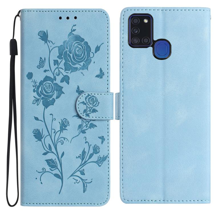 Rose Flower Embossing Pattern Leather Phone Case, For Samsung Galaxy A42 5G, For Samsung Galaxy A21S, For Samsung Galaxy A51, For Samsung Galaxy A20e, For Samsung Galaxy A40, For Samsung Galaxy A10 / M10, For Samsung Galaxy A20 / A30�������������������...
