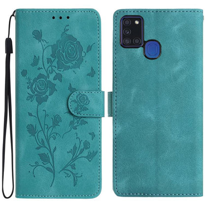 Rose Flower Embossing Pattern Leather Phone Case, For Samsung Galaxy A12, For Samsung Galaxy A42, For Samsung Galaxy A42 5G, For Samsung Galaxy A21S, For Samsung Galaxy A51, For Samsung Galaxy A20e, For Samsung Galaxy A40, For Samsung Galaxy A10 / M10 ...