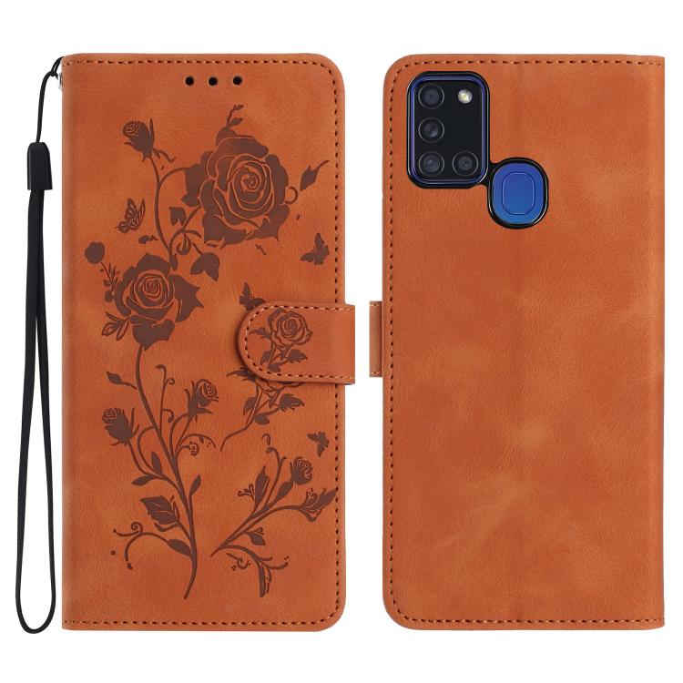 Rose Flower Embossing Pattern Leather Phone Case, For Samsung Galaxy A12, For Samsung Galaxy A42, For Samsung Galaxy A42 5G, For Samsung Galaxy A21S, For Samsung Galaxy A51, For Samsung Galaxy A20e, For Samsung Galaxy A40, For Samsung Galaxy A10 / M10 ...