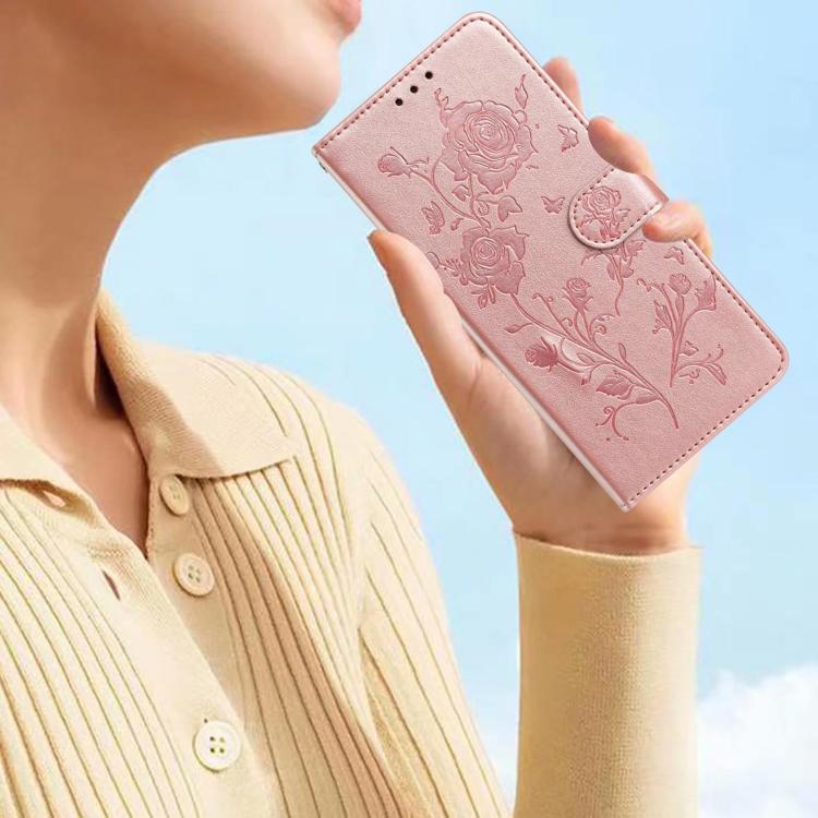 Rose Flower Embossing Pattern Leather Phone Case, For Samsung Galaxy A22, For Samsung Galaxy A22 5G, For Samsung Galaxy A32, For Samsung Galaxy A72, For Samsung Galaxy A52, For Samsung Galaxy A32 5G, For Samsung Galaxy A02S 164mm US��������������������...