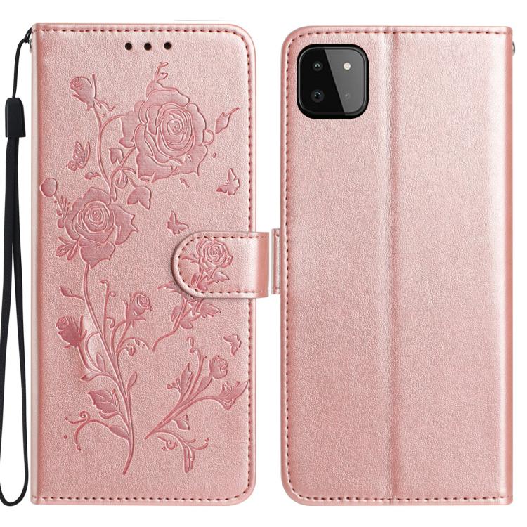 Rose Flower Embossing Pattern Leather Phone Case, For Samsung Galaxy A22, For Samsung Galaxy A22 5G, For Samsung Galaxy A32, For Samsung Galaxy A72, For Samsung Galaxy A52, For Samsung Galaxy A32 5G, For Samsung Galaxy A02S 164mm US��������������������...
