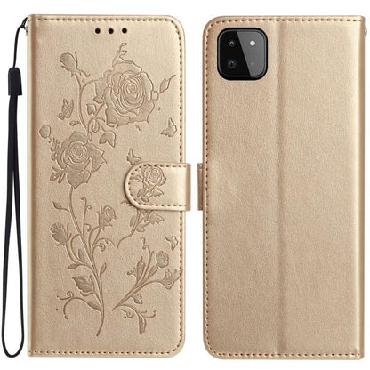 Rose Flower Embossing Pattern Leather Phone Case, For Samsung Galaxy A22, For Samsung Galaxy A22 5G, For Samsung Galaxy A32, For Samsung Galaxy A72, For Samsung Galaxy A52, For Samsung Galaxy A32 5G, For Samsung Galaxy A02S 164mm US��������������������...