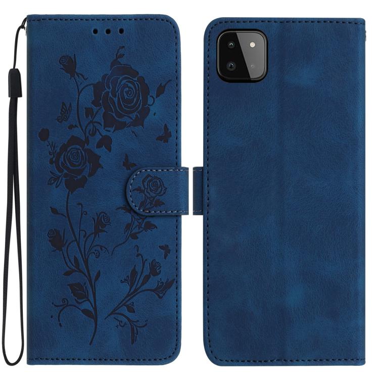 Rose Flower Embossing Pattern Leather Phone Case, For Samsung Galaxy A22, For Samsung Galaxy A22 5G, For Samsung Galaxy A32, For Samsung Galaxy A72, For Samsung Galaxy A52, For Samsung Galaxy A32 5G, For Samsung Galaxy A02S 164mm US��������������������...