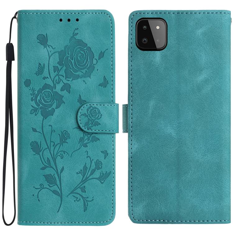 Rose Flower Embossing Pattern Leather Phone Case, For Samsung Galaxy A22, For Samsung Galaxy A22 5G, For Samsung Galaxy A32, For Samsung Galaxy A72, For Samsung Galaxy A52, For Samsung Galaxy A32 5G, For Samsung Galaxy A02S 164mm US��������������������...