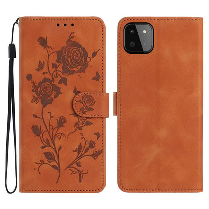 Rose Flower Embossing Pattern Leather Phone Case, For Samsung Galaxy A22, For Samsung Galaxy A22 5G, For Samsung Galaxy A32, For Samsung Galaxy A72, For Samsung Galaxy A52, For Samsung Galaxy A32 5G, For Samsung Galaxy A02S 164mm US��������������������...