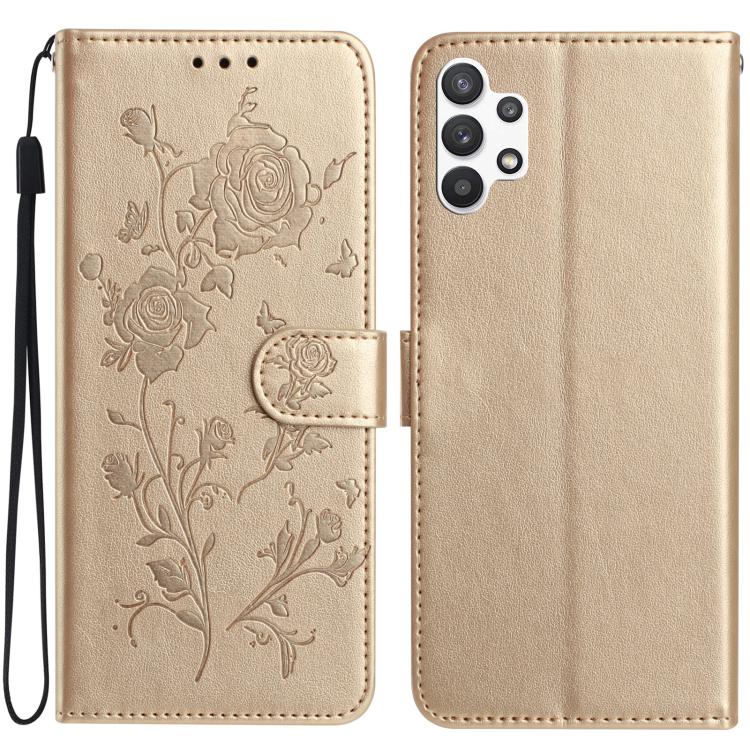Rose Flower Embossing Pattern Leather Phone Case, For Samsung Galaxy A22, For Samsung Galaxy A22 5G, For Samsung Galaxy A32, For Samsung Galaxy A72, For Samsung Galaxy A52, For Samsung Galaxy A32 5G, For Samsung Galaxy A02S 164mm US��������������������...