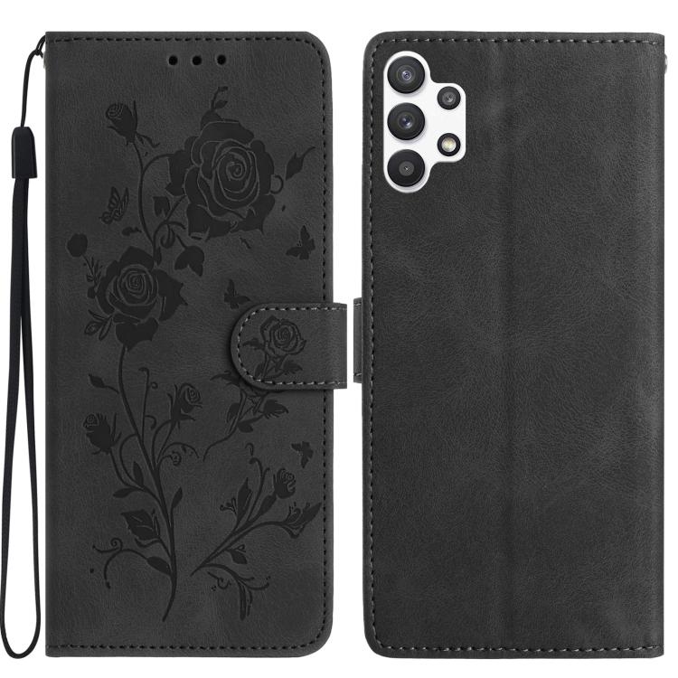 Rose Flower Embossing Pattern Leather Phone Case, For Samsung Galaxy A22, For Samsung Galaxy A22 5G, For Samsung Galaxy A32, For Samsung Galaxy A72, For Samsung Galaxy A52, For Samsung Galaxy A32 5G, For Samsung Galaxy A02S 164mm US��������������������...
