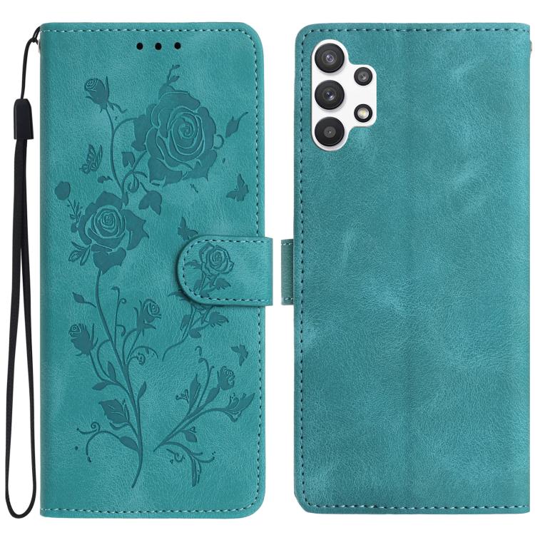 Rose Flower Embossing Pattern Leather Phone Case, For Samsung Galaxy A22, For Samsung Galaxy A22 5G, For Samsung Galaxy A32, For Samsung Galaxy A72, For Samsung Galaxy A52, For Samsung Galaxy A32 5G, For Samsung Galaxy A02S 164mm US��������������������...