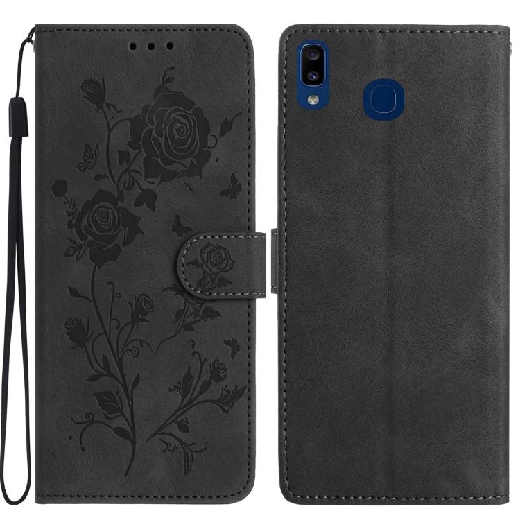 Rose Flower Embossing Pattern Leather Phone Case, For Samsung Galaxy A42 5G, For Samsung Galaxy A21S, For Samsung Galaxy A51, For Samsung Galaxy A20e, For Samsung Galaxy A40, For Samsung Galaxy A10 / M10, For Samsung Galaxy A20 / A30�������������������...