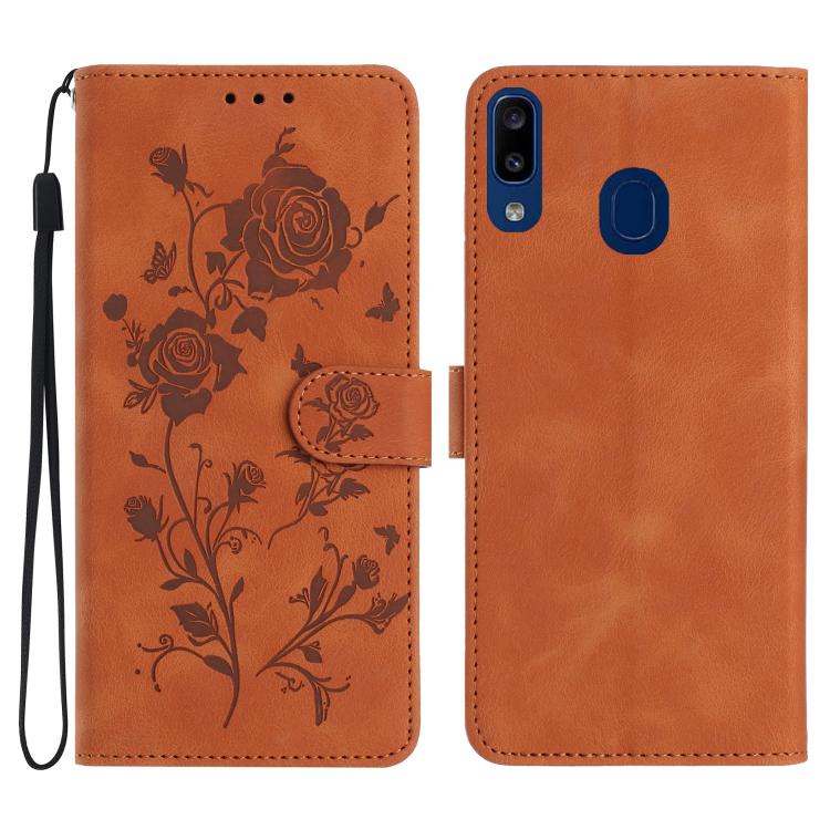Rose Flower Embossing Pattern Leather Phone Case, For Samsung Galaxy A42 5G, For Samsung Galaxy A21S, For Samsung Galaxy A51, For Samsung Galaxy A20e, For Samsung Galaxy A40, For Samsung Galaxy A10 / M10, For Samsung Galaxy A20 / A30�������������������...