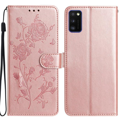 Rose Flower Embossing Pattern Leather Phone Case, For Samsung Galaxy A13 5G, For Samsung Galaxy A41, For Samsung Galaxy A22, For Samsung Galaxy A22 5G, For Samsung Galaxy A32, For Samsung Galaxy A72, For Samsung Galaxy A52, For Samsung Galaxy A32 5G   ...