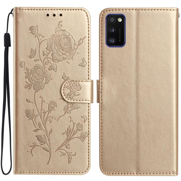 Rose Flower Embossing Pattern Leather Phone Case, For Samsung Galaxy A13 5G, For Samsung Galaxy A41, For Samsung Galaxy A22, For Samsung Galaxy A22 5G, For Samsung Galaxy A32, For Samsung Galaxy A72, For Samsung Galaxy A52, For Samsung Galaxy A32 5G   ...