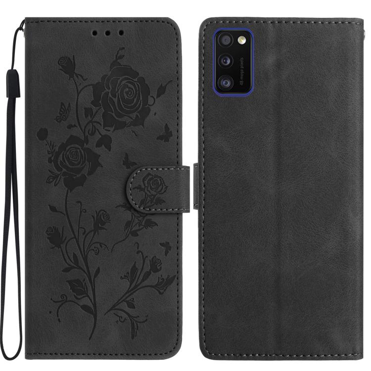 Rose Flower Embossing Pattern Leather Phone Case, For Samsung Galaxy A13 5G, For Samsung Galaxy A41, For Samsung Galaxy A22, For Samsung Galaxy A22 5G, For Samsung Galaxy A32, For Samsung Galaxy A72, For Samsung Galaxy A52, For Samsung Galaxy A32 5G   ...