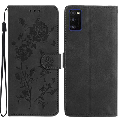 Rose Flower Embossing Pattern Leather Phone Case, For Samsung Galaxy A13 5G, For Samsung Galaxy A41, For Samsung Galaxy A22, For Samsung Galaxy A22 5G, For Samsung Galaxy A32, For Samsung Galaxy A72, For Samsung Galaxy A52, For Samsung Galaxy A32 5G   ...