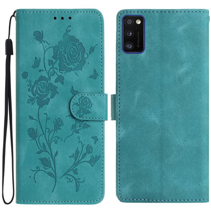 Rose Flower Embossing Pattern Leather Phone Case, For Samsung Galaxy A13 5G, For Samsung Galaxy A41, For Samsung Galaxy A22, For Samsung Galaxy A22 5G, For Samsung Galaxy A32, For Samsung Galaxy A72, For Samsung Galaxy A52, For Samsung Galaxy A32 5G   ...
