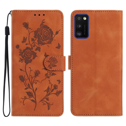 Rose Flower Embossing Pattern Leather Phone Case, For Samsung Galaxy A13 5G, For Samsung Galaxy A41, For Samsung Galaxy A22, For Samsung Galaxy A22 5G, For Samsung Galaxy A32, For Samsung Galaxy A72, For Samsung Galaxy A52, For Samsung Galaxy A32 5G   ...