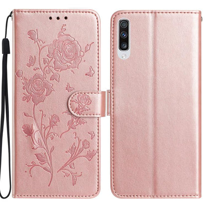 Rose Flower Embossing Pattern Leather Phone Case, For Samsung Galaxy A42 5G, For Samsung Galaxy A21S, For Samsung Galaxy A51, For Samsung Galaxy A20e, For Samsung Galaxy A40, For Samsung Galaxy A10 / M10, For Samsung Galaxy A20 / A30�������������������...