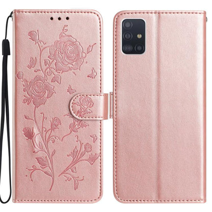 Rose Flower Embossing Pattern Leather Phone Case, For Samsung Galaxy A12, For Samsung Galaxy A42, For Samsung Galaxy A42 5G, For Samsung Galaxy A21S, For Samsung Galaxy A51, For Samsung Galaxy A20e, For Samsung Galaxy A40, For Samsung Galaxy A10 / M10 ...