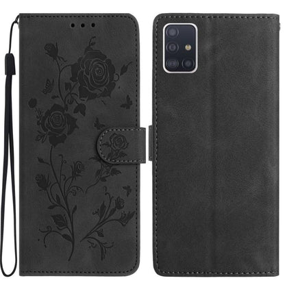 Rose Flower Embossing Pattern Leather Phone Case, For Samsung Galaxy A42 5G, For Samsung Galaxy A21S, For Samsung Galaxy A51, For Samsung Galaxy A20e, For Samsung Galaxy A40, For Samsung Galaxy A10 / M10, For Samsung Galaxy A20 / A30�������������������...
