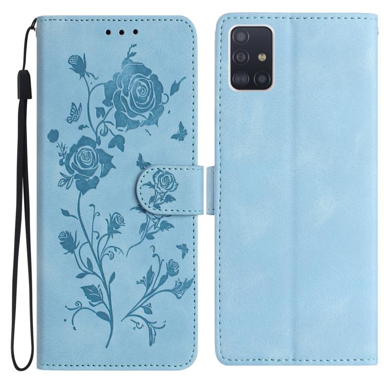 Rose Flower Embossing Pattern Leather Phone Case, For Samsung Galaxy A42 5G, For Samsung Galaxy A21S, For Samsung Galaxy A51, For Samsung Galaxy A20e, For Samsung Galaxy A40, For Samsung Galaxy A10 / M10, For Samsung Galaxy A20 / A30�������������������...