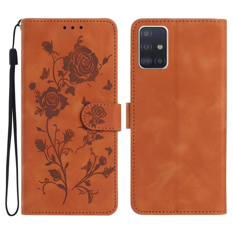 Rose Flower Embossing Pattern Leather Phone Case, For Samsung Galaxy A42 5G, For Samsung Galaxy A21S, For Samsung Galaxy A51, For Samsung Galaxy A20e, For Samsung Galaxy A40, For Samsung Galaxy A10 / M10, For Samsung Galaxy A20 / A30�������������������...