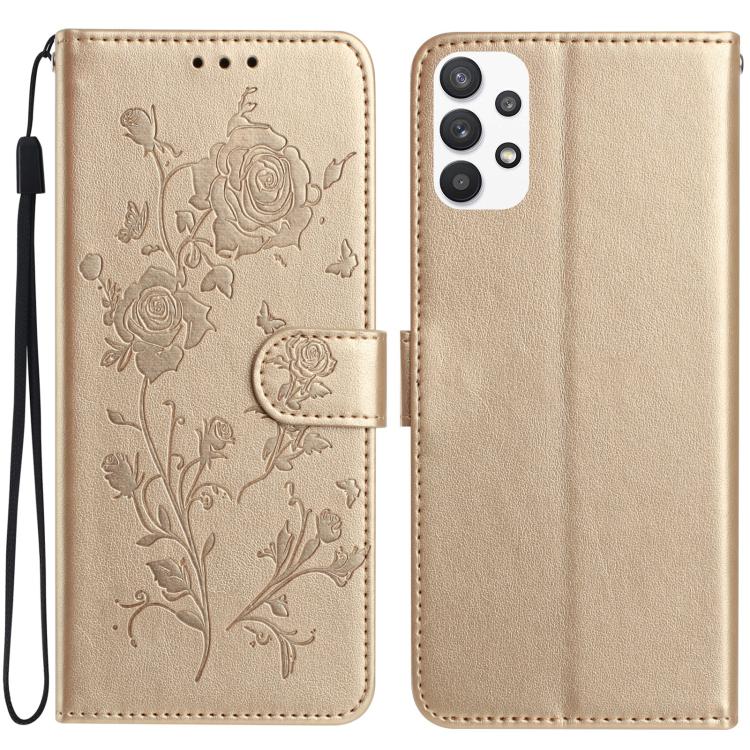 Rose Flower Embossing Pattern Leather Phone Case, For Samsung Galaxy A22, For Samsung Galaxy A22 5G, For Samsung Galaxy A32, For Samsung Galaxy A72, For Samsung Galaxy A52, For Samsung Galaxy A32 5G, For Samsung Galaxy A02S 164mm US��������������������...