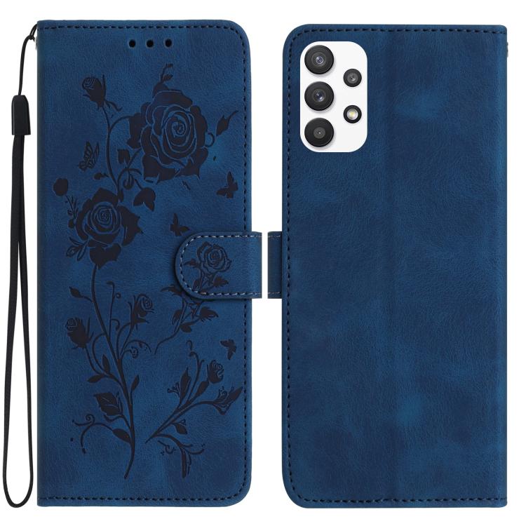 Rose Flower Embossing Pattern Leather Phone Case, For Samsung Galaxy A22, For Samsung Galaxy A22 5G, For Samsung Galaxy A32, For Samsung Galaxy A72, For Samsung Galaxy A52, For Samsung Galaxy A32 5G, For Samsung Galaxy A02S 164mm US��������������������...