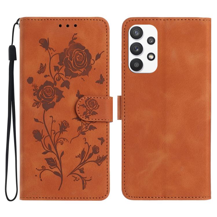 Rose Flower Embossing Pattern Leather Phone Case, For Samsung Galaxy A22, For Samsung Galaxy A22 5G, For Samsung Galaxy A32, For Samsung Galaxy A72, For Samsung Galaxy A52, For Samsung Galaxy A32 5G, For Samsung Galaxy A02S 164mm US��������������������...