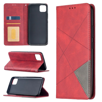 Rhombus Texture Horizontal Flip Magnetic Leather Case with Holder & Card Slots, For OPPO Realme C11, For OPPO Realme 6, For OPPO Realme 6 Pro, For OPPO Reno3 Pro, For OPPO Reno4 Pro 5G