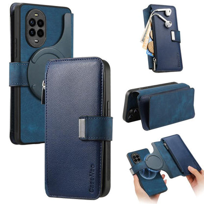 CaseNeo MagSafe RFID Anti-theft Zipper Wallet Retro Leather Phone Case, For Huawei Pura 90 5G, For Huawei Mate 70 Air 5G, For Huawei Pura 80 Ultra 5G, For Huawei Pura 80 Pro / 80 Pro+ 5G, For Huawei Pura 80 5G, For Huawei nova 14 Pro, For Huawei nova 1...