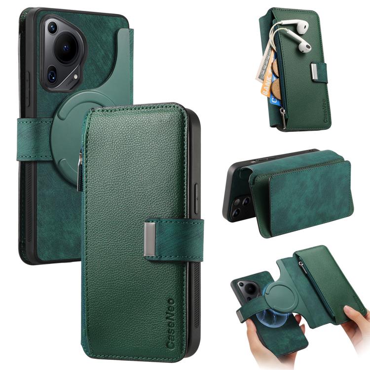 CaseNeo MagSafe RFID Anti-theft Zipper Wallet Retro Leather Phone Case, For Huawei Pura 90 5G, For Huawei Mate 70 Air 5G, For Huawei Pura 80 Ultra 5G, For Huawei Pura 80 Pro / 80 Pro+ 5G, For Huawei Pura 80 5G, For Huawei nova 14 Pro, For Huawei nova 1...