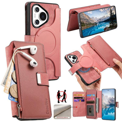CaseNeo MagSafe RFID Anti-theft Zipper Wallet Retro Leather Phone Case, For Huawei Pura 90 5G, For Huawei Mate 70 Air 5G, For Huawei Pura 80 Ultra 5G, For Huawei Pura 80 Pro / 80 Pro+ 5G, For Huawei Pura 80 5G, For Huawei nova 14 Pro, For Huawei nova 1...