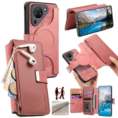 CaseNeo MagSafe RFID Anti-theft Zipper Wallet Retro Leather Phone Case, For Huawei Pura 90 5G, For Huawei Mate 70 Air 5G, For Huawei Pura 80 Ultra 5G, For Huawei Pura 80 Pro / 80 Pro+ 5G, For Huawei Pura 80 5G, For Huawei nova 14 Pro, For Huawei nova 1...
