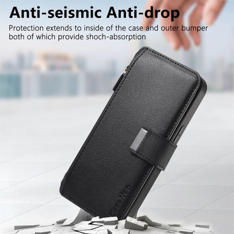 CaseNeo MagSafe RFID Anti-theft Zipper Wallet Retro Leather Phone Case, For Huawei nova 16, For Huawei Pura 90 5G, For Huawei Enjoy 90 Plus 5G, For Huawei Mate 70 Air 5G, For Huawei Pura 80 Ultra 5G, For Huawei Pura 80 Pro / 80 Pro+ 5G                 ...