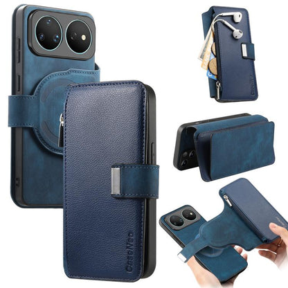 CaseNeo MagSafe RFID Anti-theft Zipper Wallet Retro Leather Phone Case, For Huawei nova 16, For Huawei Pura 90 5G, For Huawei Enjoy 90 Plus 5G, For Huawei Mate 70 Air 5G, For Huawei Pura 80 Ultra 5G, For Huawei Pura 80 Pro / 80 Pro+ 5G                 ...