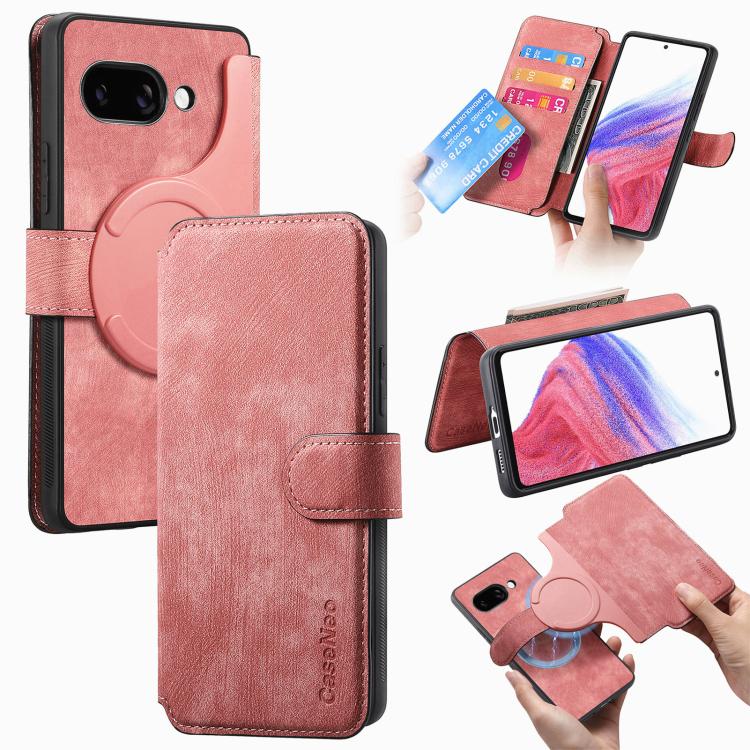 CaseNeo MagSafe RFID Anti-theft Retro Leather Phone Case, For Google Pixel 10a, For Google Pixel 10 Pro XL / 9 Pro XL, For Google Pixel 10 / 10 Pro / 9 / 9 Pro, For Google Pixel 9a