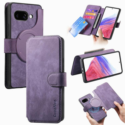 CaseNeo MagSafe RFID Anti-theft Retro Leather Phone Case, For Google Pixel 10a, For Google Pixel 10 Pro XL / 9 Pro XL, For Google Pixel 10 / 10 Pro / 9 / 9 Pro, For Google Pixel 9a