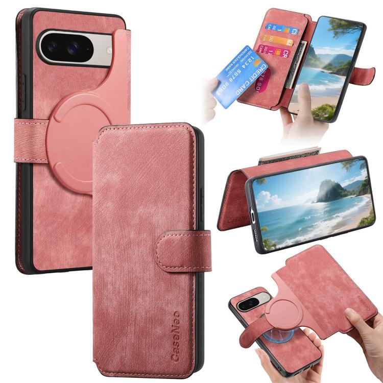 CaseNeo MagSafe RFID Anti-theft Retro Leather Phone Case, For Google Pixel 10a, For Google Pixel 10 Pro XL / 9 Pro XL, For Google Pixel 10 / 10 Pro / 9 / 9 Pro, For Google Pixel 9a