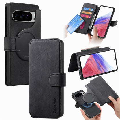 CaseNeo MagSafe RFID Anti-theft Retro Leather Phone Case, For Google Pixel 11 Pro XL, For Google Pixel 10a, For Google Pixel 10 Pro XL / 9 Pro XL, For Google Pixel 10 / 10 Pro / 9 / 9 Pro, For Google Pixel 9a