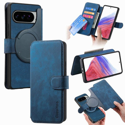 CaseNeo MagSafe RFID Anti-theft Retro Leather Phone Case, For Google Pixel 10a, For Google Pixel 10 Pro XL / 9 Pro XL, For Google Pixel 10 / 10 Pro / 9 / 9 Pro, For Google Pixel 9a