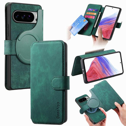 CaseNeo MagSafe RFID Anti-theft Retro Leather Phone Case, For Google Pixel 10a, For Google Pixel 10 Pro XL / 9 Pro XL, For Google Pixel 10 / 10 Pro / 9 / 9 Pro, For Google Pixel 9a