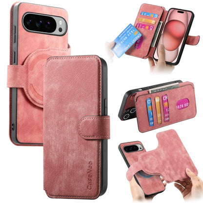 CaseNeo MagSafe RFID Anti-theft Retro Leather Phone Case, For Google Pixel 11 Pro XL, For Google Pixel 10a, For Google Pixel 10 Pro XL / 9 Pro XL, For Google Pixel 10 / 10 Pro / 9 / 9 Pro, For Google Pixel 9a