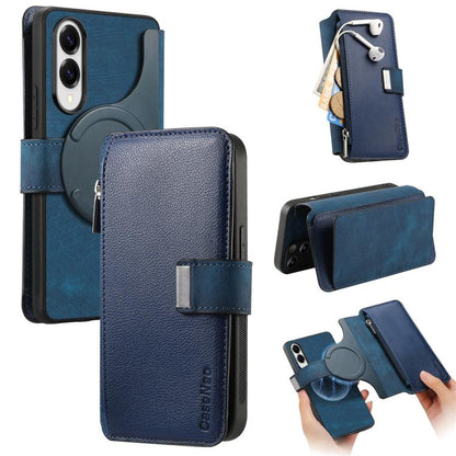 CaseNeo MagSafe RFID Anti-theft Zipper Wallet Retro Leather Phone Case, For Galaxy S26+ 5G, For Galaxy S26 Ultra 5G, For Galaxy S26 5G, For Galaxy S25 FE 5G, For Galaxy S25 Edge 5G, For Galaxy S25 5G, For Galaxy S25+ 5G, For Galaxy S25 Ultra 5G        ...